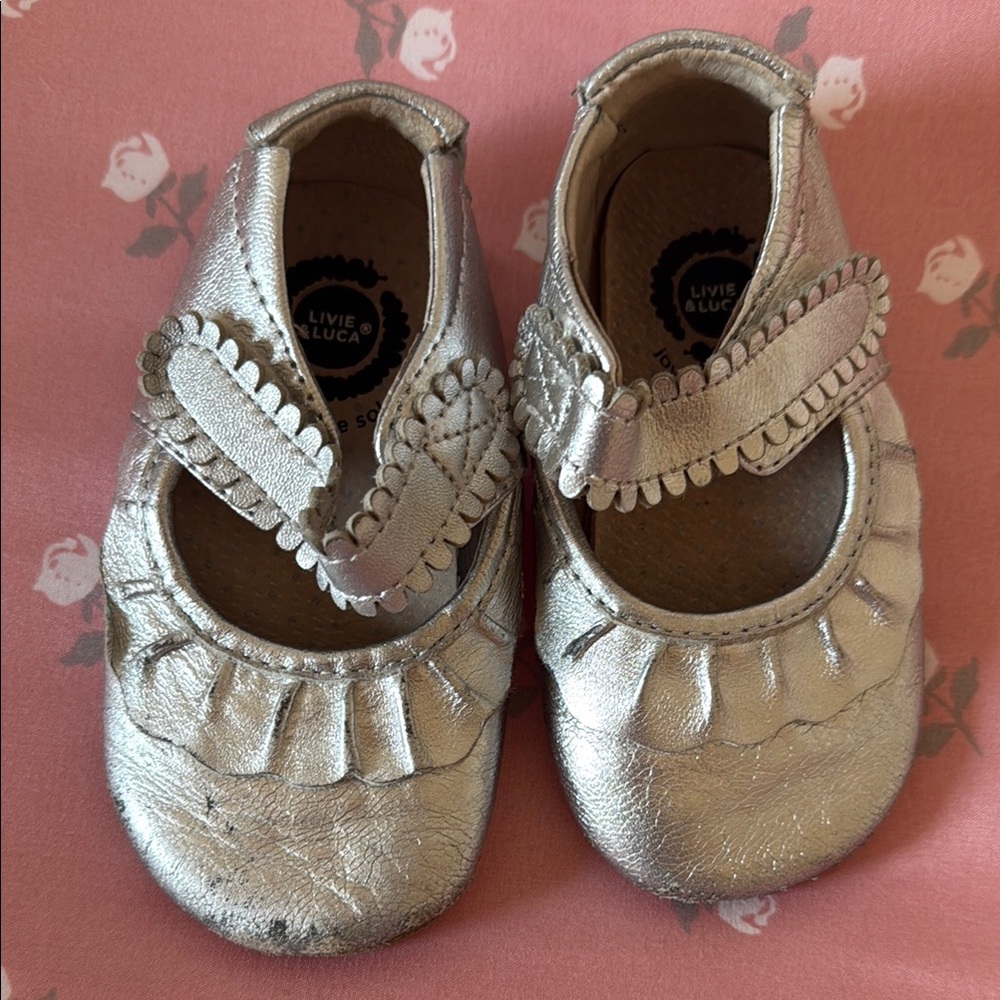 Livie & Luca Metallic Dress Shoes for Kids